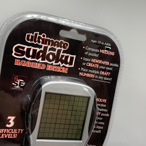 Senario Entertainment Ultimate Electronic Sudoku Game Handheld Edition Sealed - Picture 4 of 10